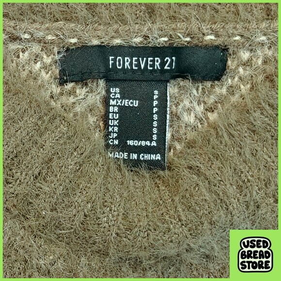 Small Mushroom Sweater Vest Fairy Cottagecore Goblin Nature Woodsy Art Green - Picture 3 of 3